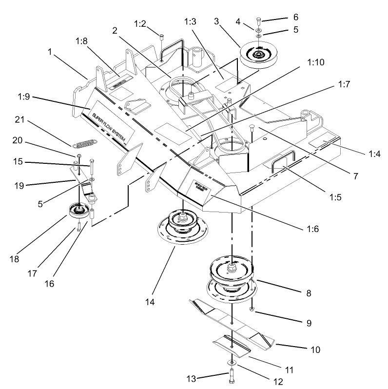 Spindle Pulley and Belt Assembly