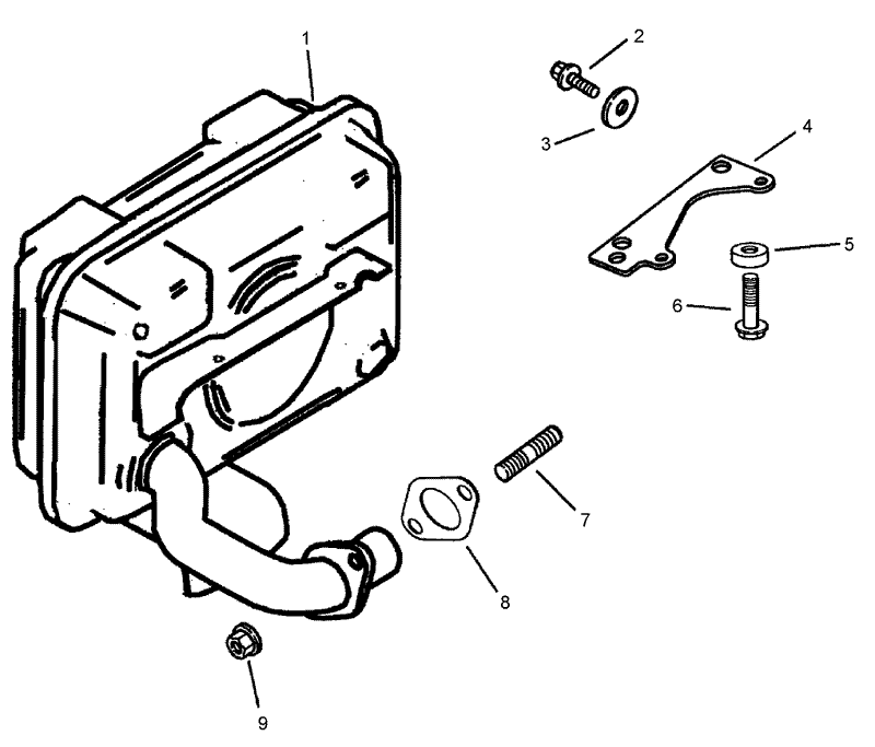 Exhaust Assembly Kohler CV15T 41629