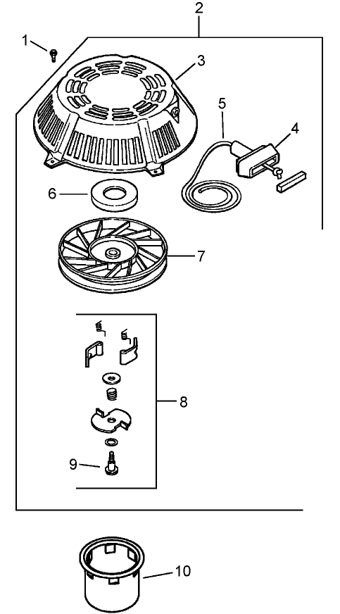 Starting System Assembly Kohler CV15T 41629