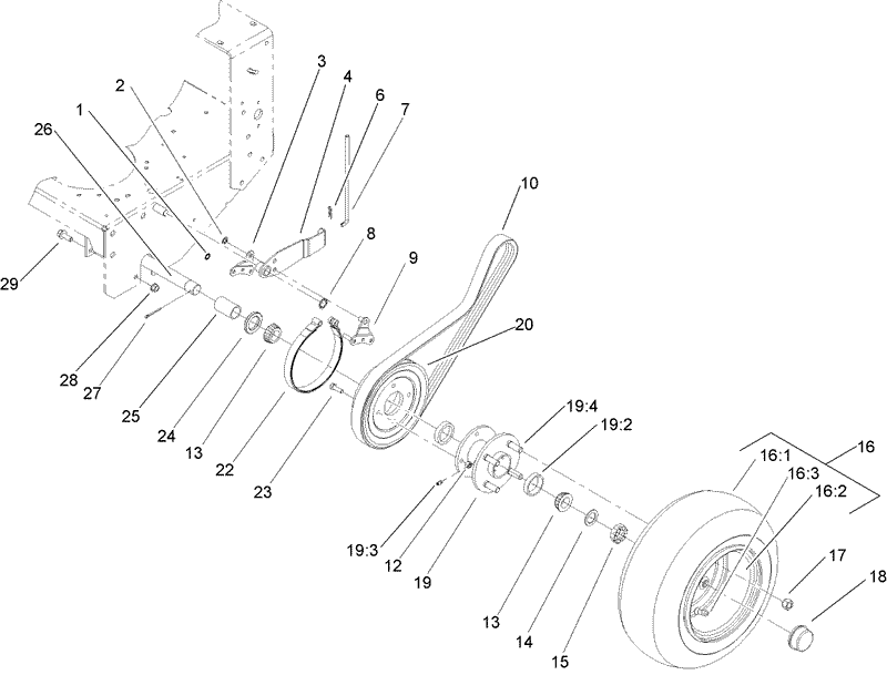 Wheel Drive and Brake Assembly