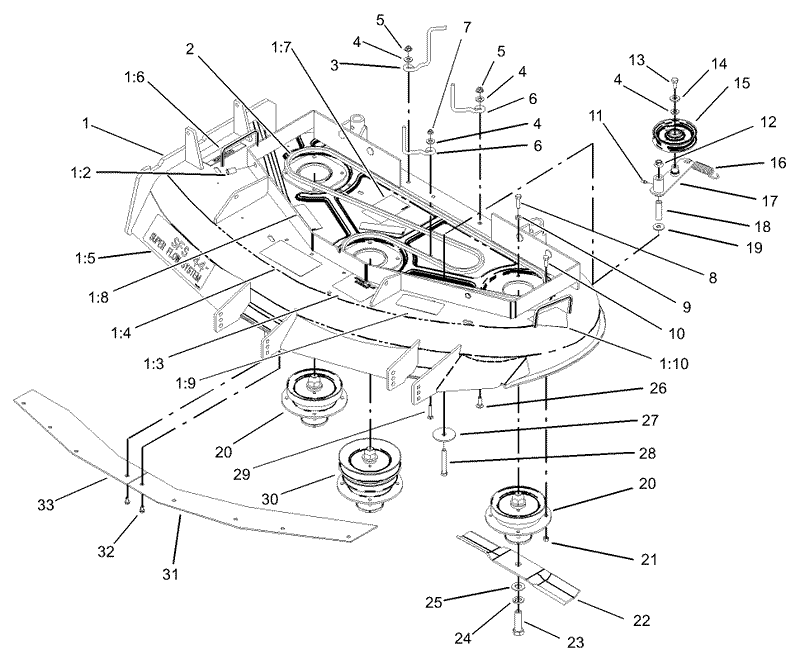 Spindle Pulley and Belt Assembly