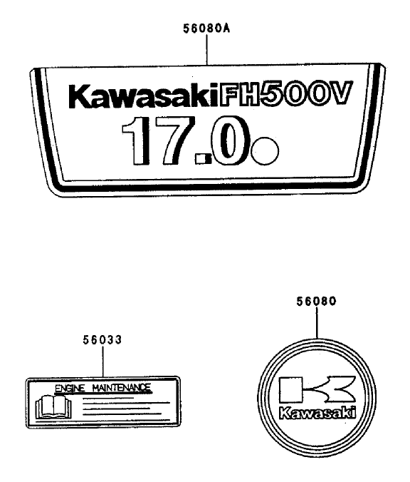 Decal Assembly Kawasaki FH500V AS29