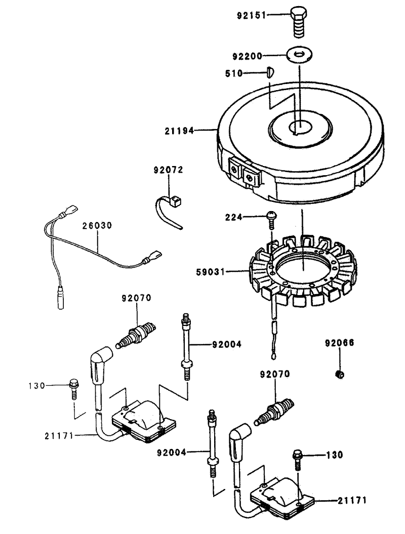 Electrical Equipment Assembly Continued Kawasaki FH500V AS29