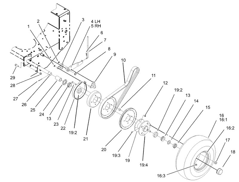 Wheel Drive and Brake Assembly