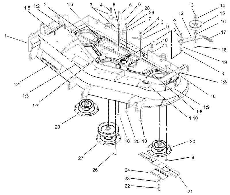 Spindle Pulley and Belt Assembly