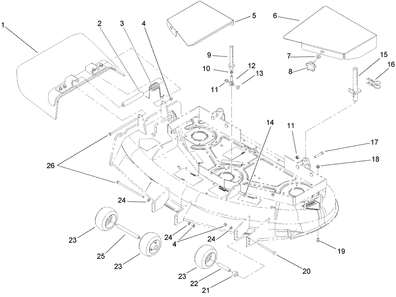 Belt Cover Deflector and Roller Assembly