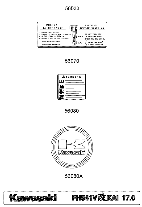 Decal Assembly Kawasaki FH541V AS30