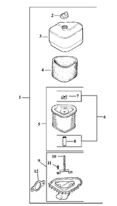 Air Cleaner Assembly Kohler Model Cv15t-41604