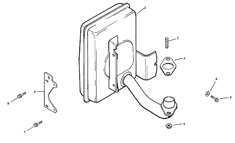Exhaust Assembly Kohler Model Cv15t 41604
