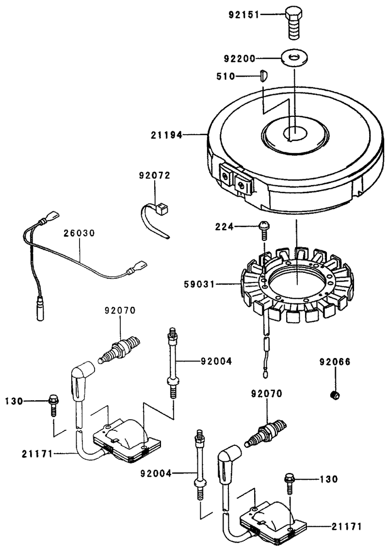 Electric Equipment Assembly Kawasaki Fh451v As08