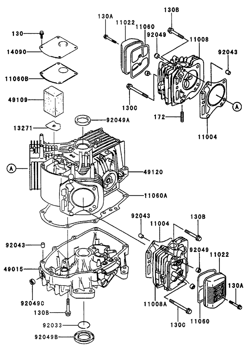 Cylindercrankcase Assembly Kawasaki Fh451v As08