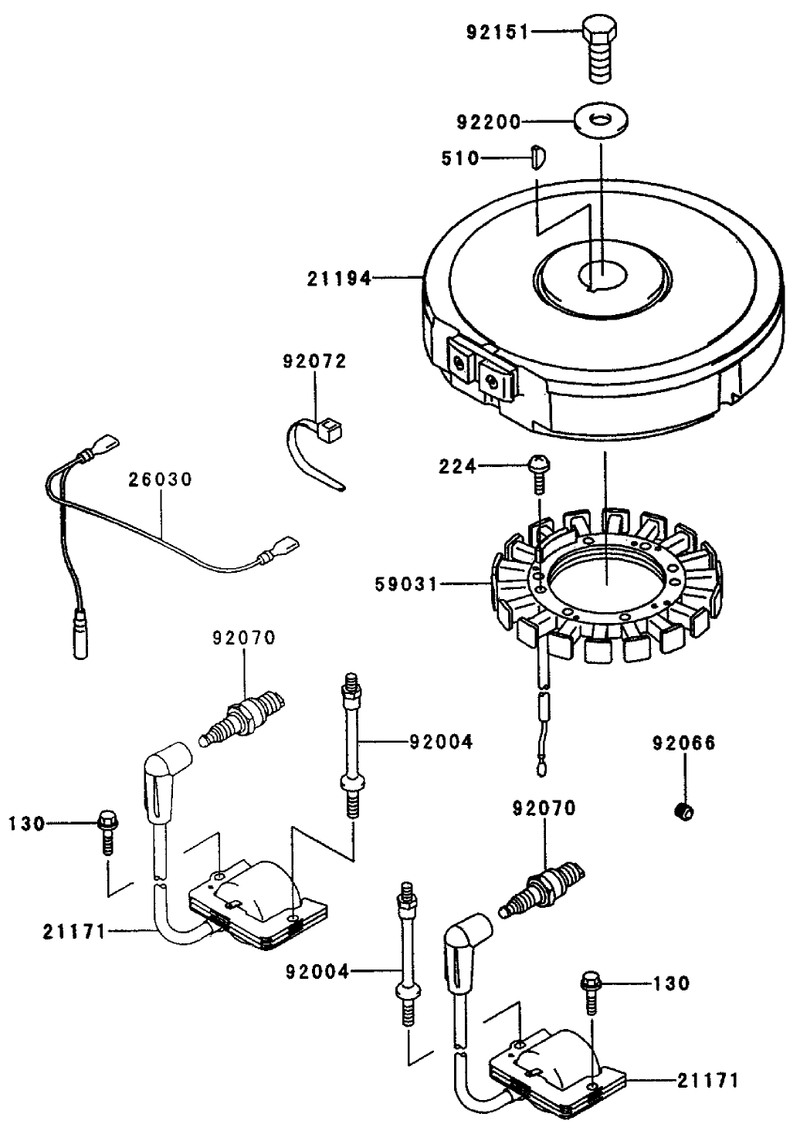 Electric Equipment Assembly Kawasaki Fh451v As08