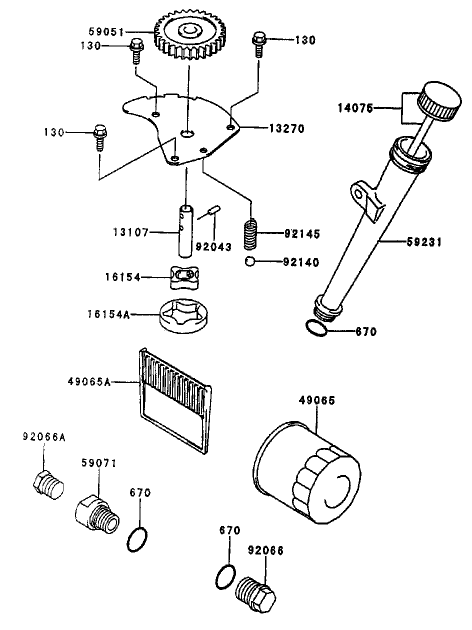 Lubrication Equipment Assembly Kawasaki Fh451v As08