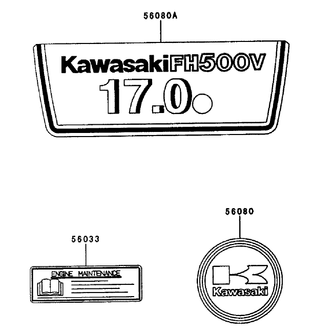 Decal Kawasaki Fh500v As25
