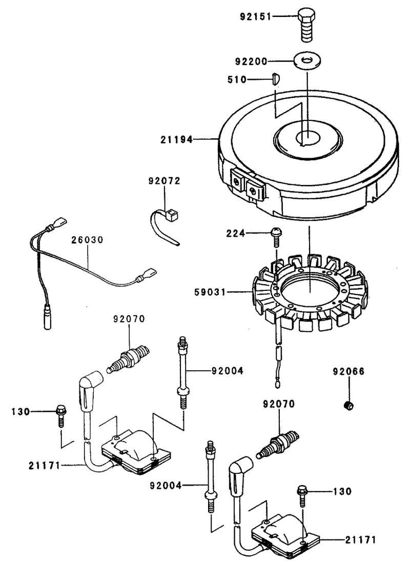 Electric Equipment Assembly Kawasaki Fh451v As08