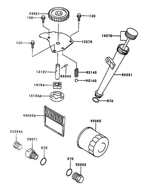 Lubrication Equipment Assembly Kawasaki Fh451v As08