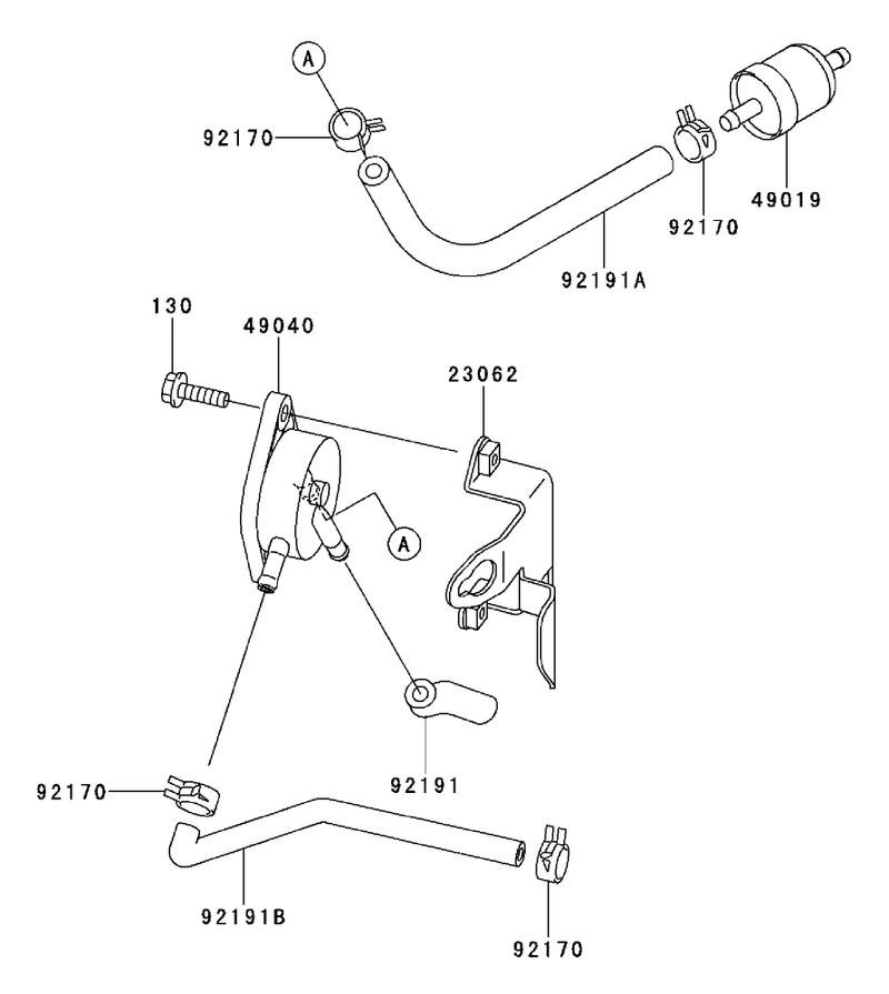 Fuel Tankfuel Valve Kawasaki Fh500v As30