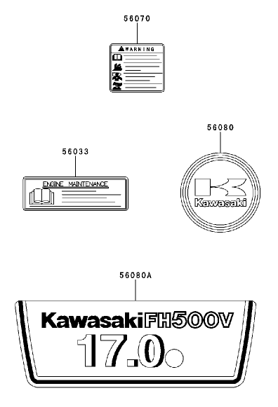 Label Kawasaki Fh500v As30