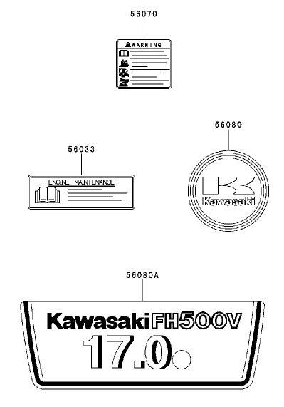 Label Kawasaki Fh500v As30