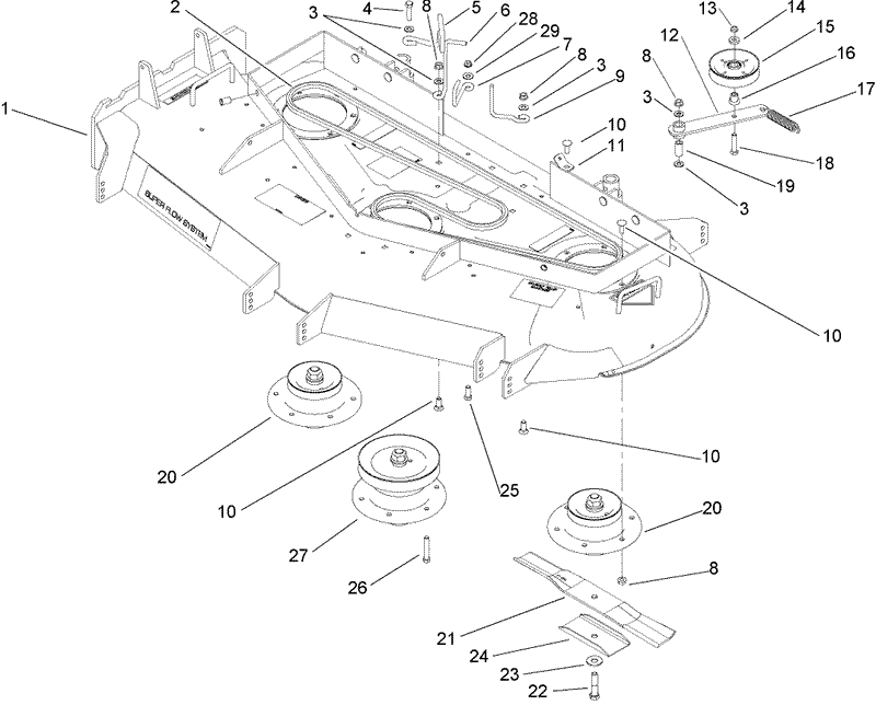 Spindle Pulley and Belt Assembly