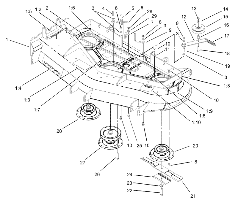 Spindle Pulley and Belt Assembly