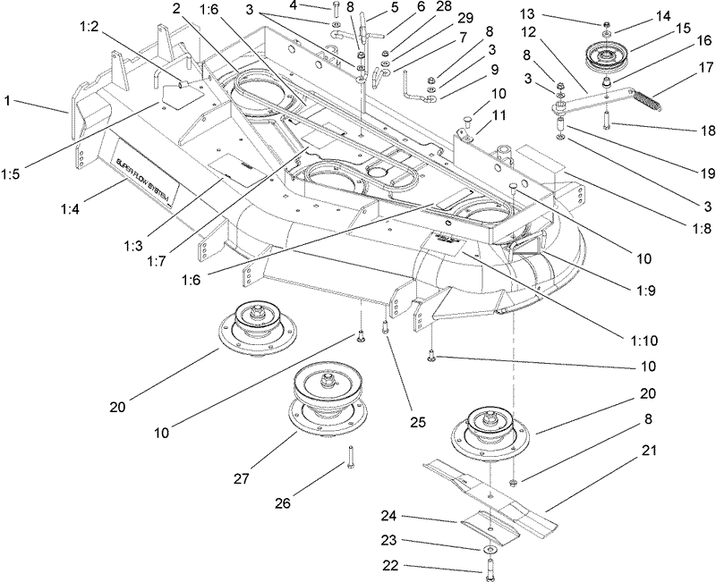Spindle Pulley and Belt Assembly