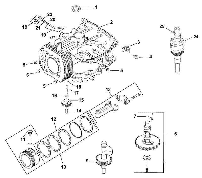 Crankcase Assembly Kohler Model CV15T 41604