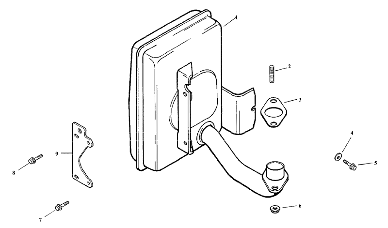 Exhaust Assembly Kohler Model CV15T 41604.gif