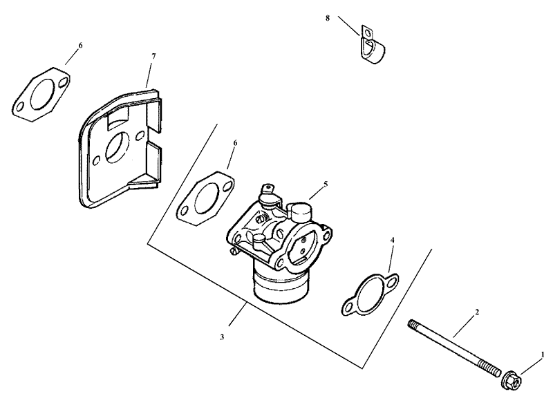 Fuel System Assembly Kohler Model CV15T 41604