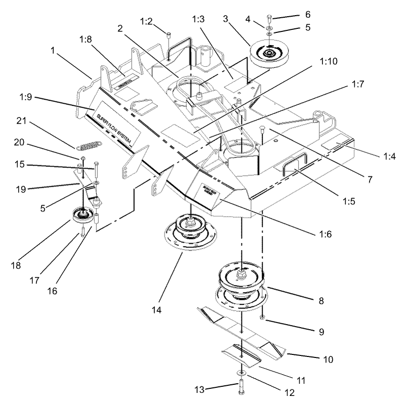 Spindle Pulley and Belt Assembly