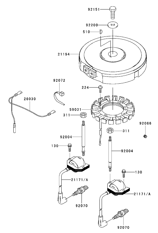 Electric Equipment Assembly Kawasaki FH451V AS11