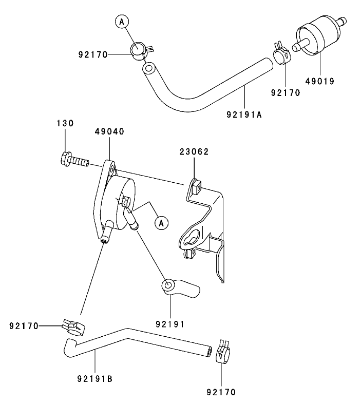 Fuel TankFuel Valve Assembly Kawasaki FH451V AS11