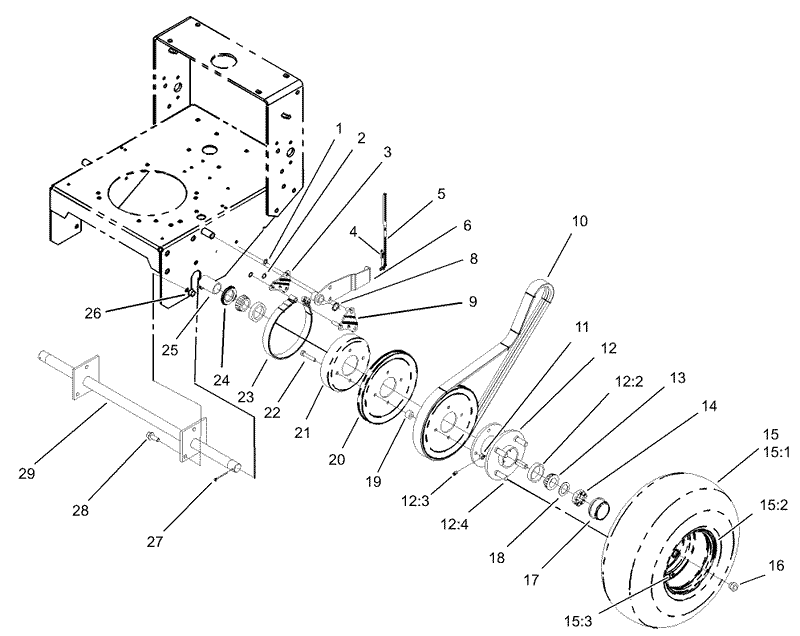 Wheel Drive and Brake Assembly