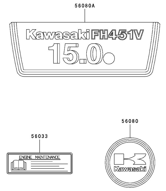 Label Assembly Kawasaki FH451V AS11