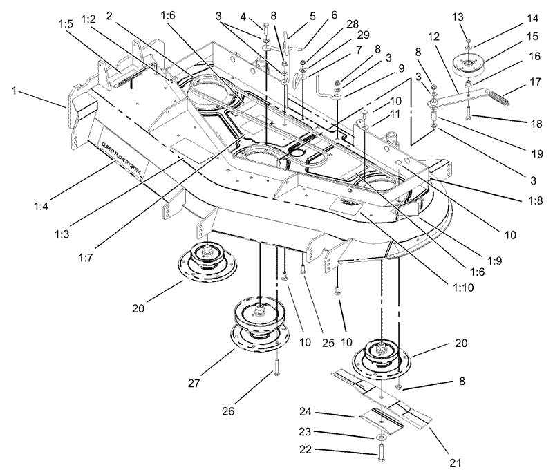 Spindle Pulley and Belt Assembly