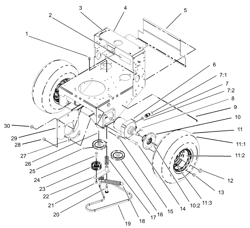 Wheel Motor Pump Belt and Pump Idler Assembly
