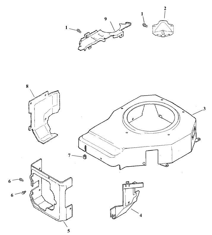 Blower Housing And Baffles Assembly Kohler Model CV15T 41604