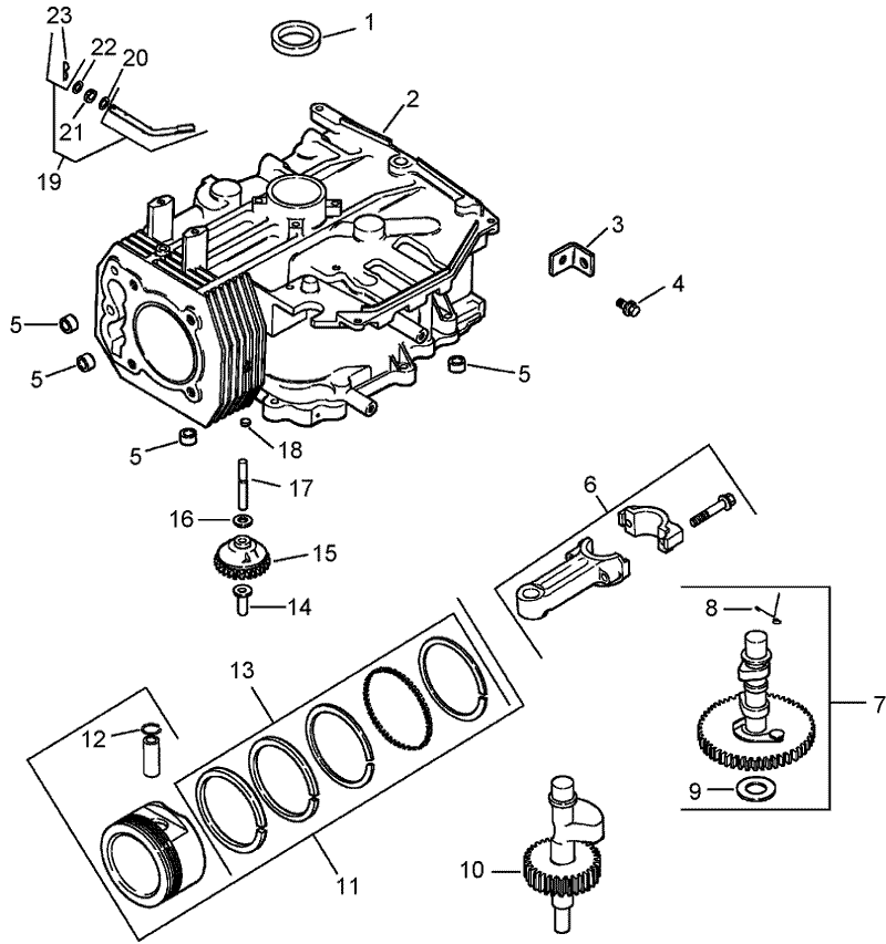 Crankcase Assembly Kohler CV15T 41629