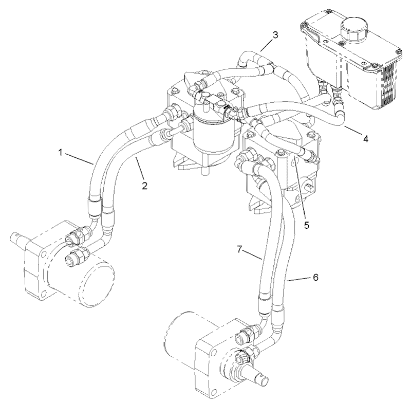 Hydraulic Plumbing Assembly
