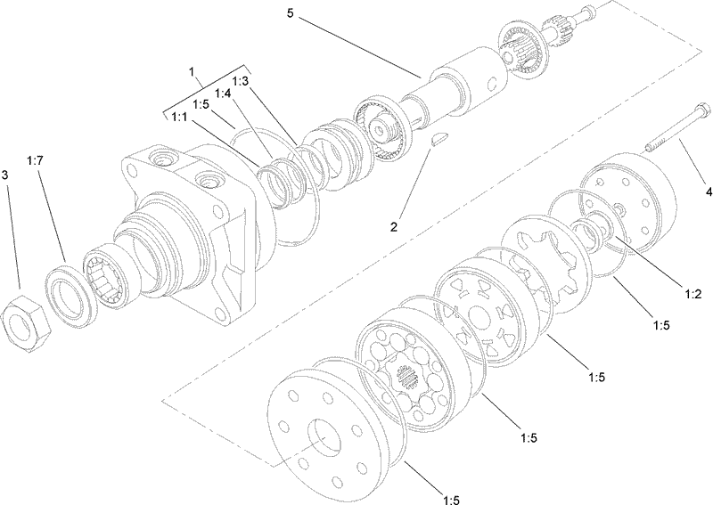 Hydraulic Wheel Motor Assembly No 104 1171
