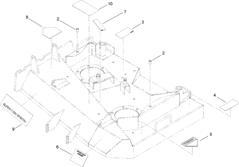 36 Inch Deck Assembly No 106 0615