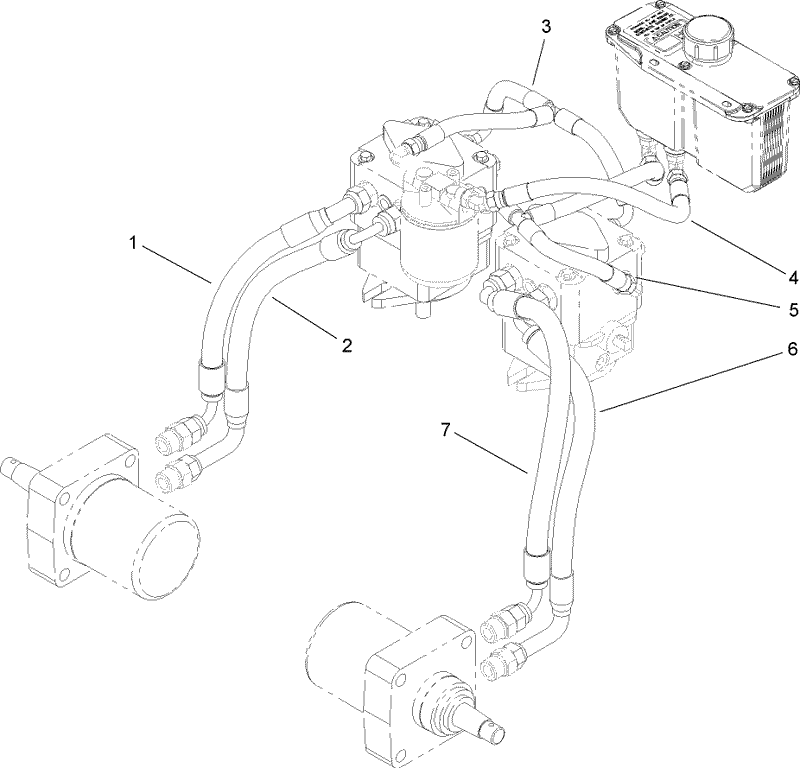 Hydraulic Plumbing Assembly