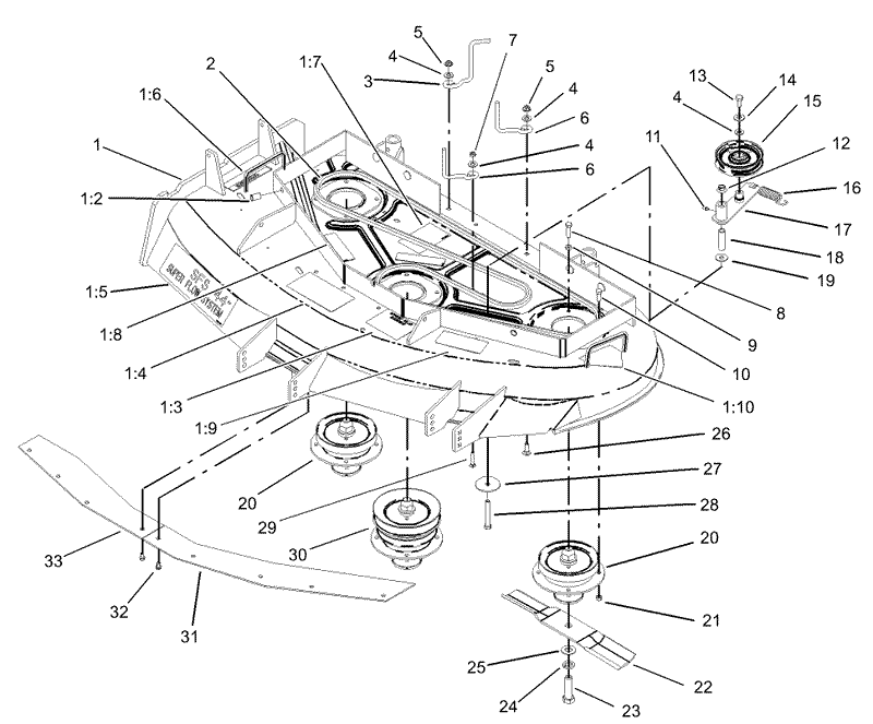 Spindle Pulley and Belt Assembly