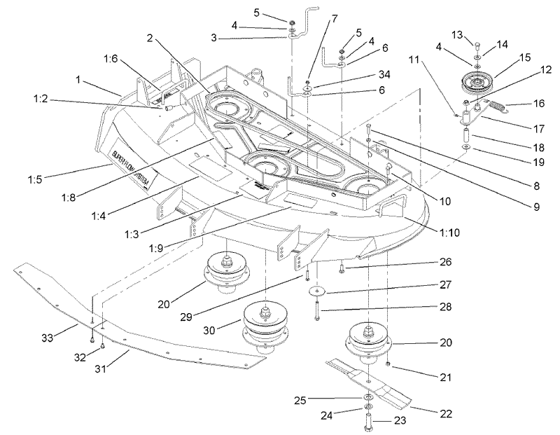 Spindle Pulley and Belt Assembly