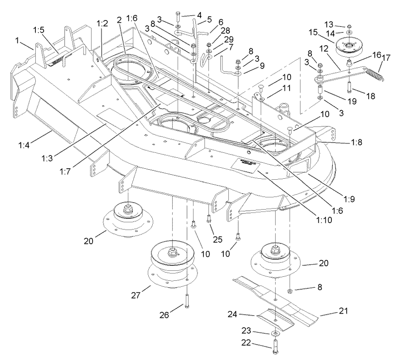 Spline Pulley and Belt Assembly