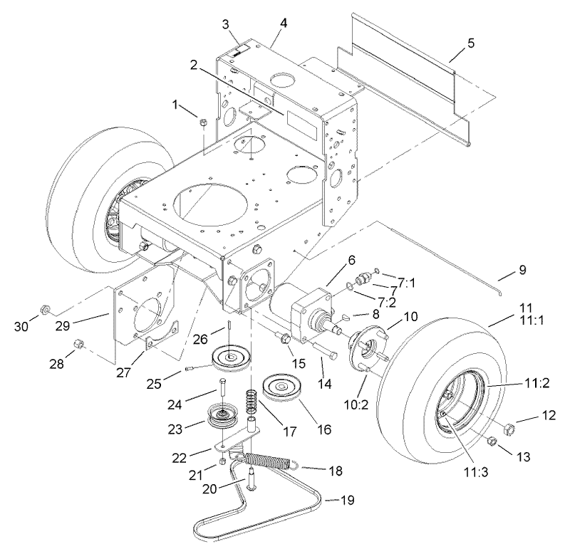 Wheel Motor Pump Belt and Pump Idler Assembly
