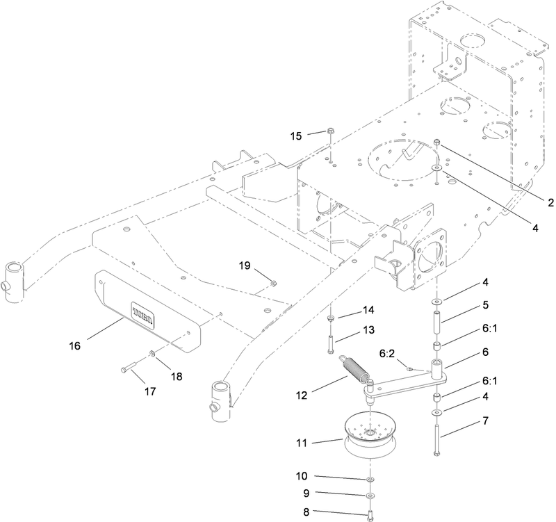 Power Take Off Idler and Weight Assembly