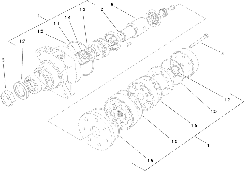 Hydraulic Motor Assembly No 104 1171