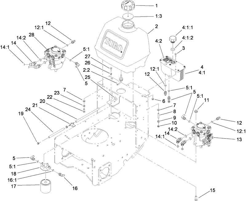 Fuel System Hydraulic Pump and Filter Assembly