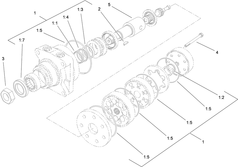 Hydraulic Motor Assembly 104 1171